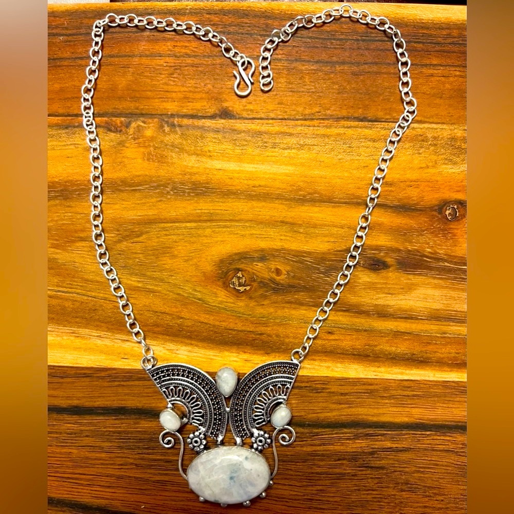 Rainbow Moonstone Necklace - image 1